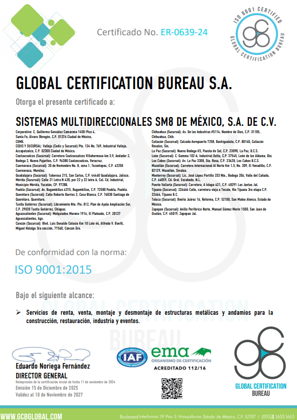 Certificate ISO